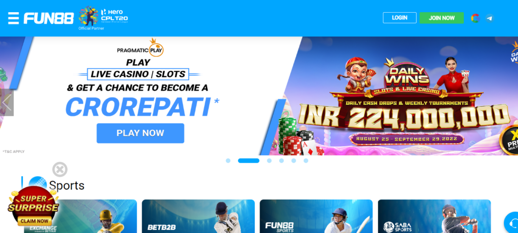 Bonos disponibles en Fun88 casino